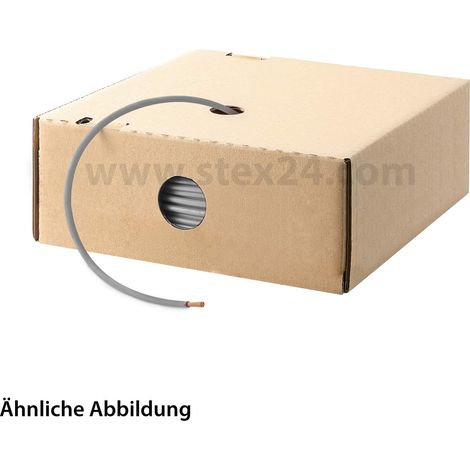 HELU KABEL H05Z-K 90°C 1X0,5mm² GY (grau) Einzelader halogenfrei grau AD 2,6mm VPE 100,0 Meter Nennspannung Uo/U 300V/500V - 1 Stück