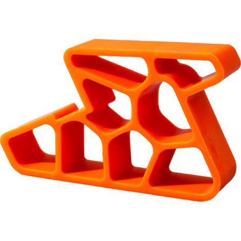 Topes de puerta resistentes, cuñas antideslizantes para ventanas de balcón, aptas para ventanas correderas (naranja, 1 unidad). (1/5)