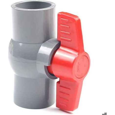 Vanne à boisseau sphérique en PVC, valve à boisseau sphérique en plastique -φ50mm,DN40 (1/5)