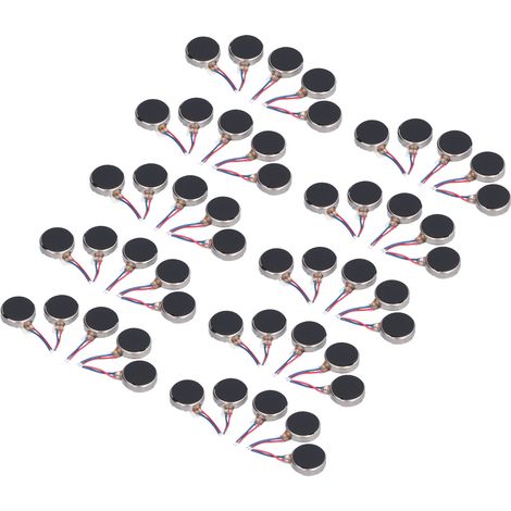 50 Stück Mini-Vibrationsmotoren, 3 V DC, 10 x 2,7 mm, störungsfrei, klein, leicht, geräuscharm, Mikro-Vibrationsmotor (1/5)