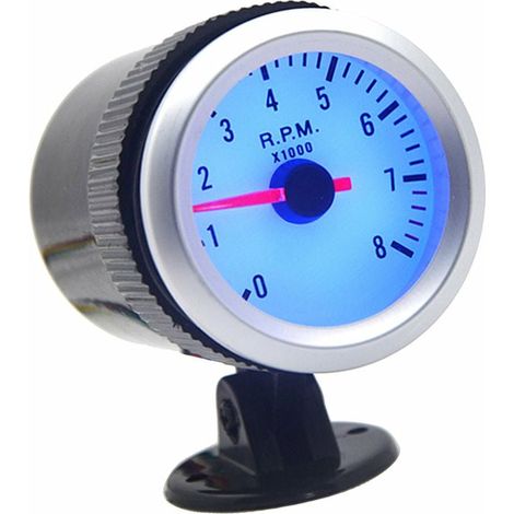 SHINING HOUSE Drehzahlmesser mit Halter für Auto, 52 mm, blaues LED-Licht (1/5)