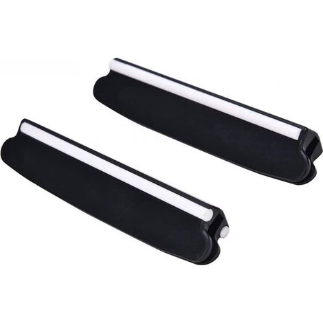 Juego de 2 guías profesionales para afilar cuchillos, guía de ángulo aleatorio para afilar cuchillos, guía para afilar piedra de afilar, color negro (1/5)