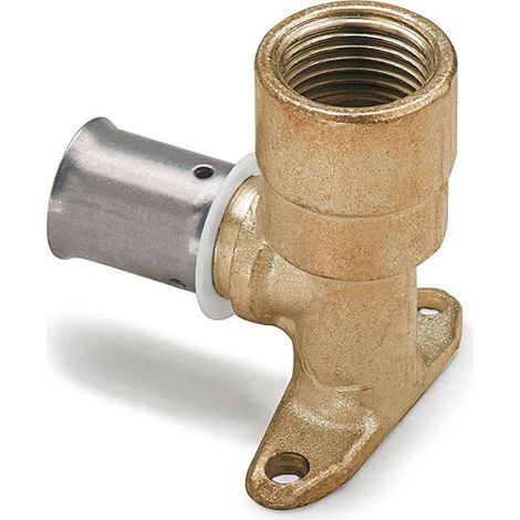 Coude applique multicouche à sertir allongé F (15/21) 1/2" - Ø16x2,0 - MULTIPEX