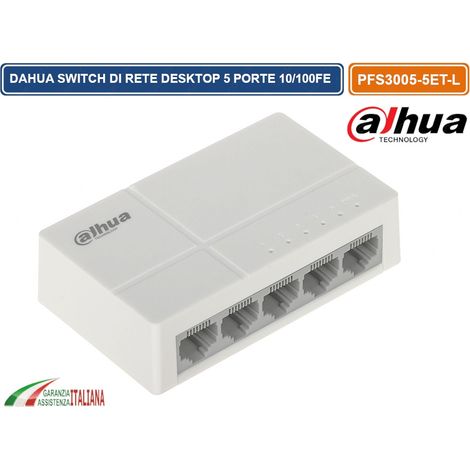 DAHUA SWITCH HUB DI RETE DESKTOP 5 PORTE 10/100 MBPS FE (1/5)