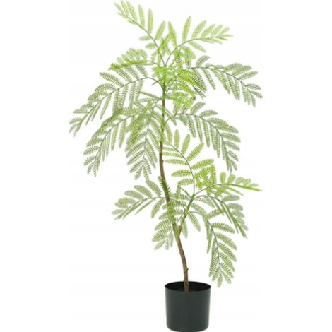 PLANTA DE MIMOSA JAKARANDA ARTIFICIAL EN MACETA REALISTA DE 110 cm PARA EL HOGAR Y LA OFICINA (1/5)