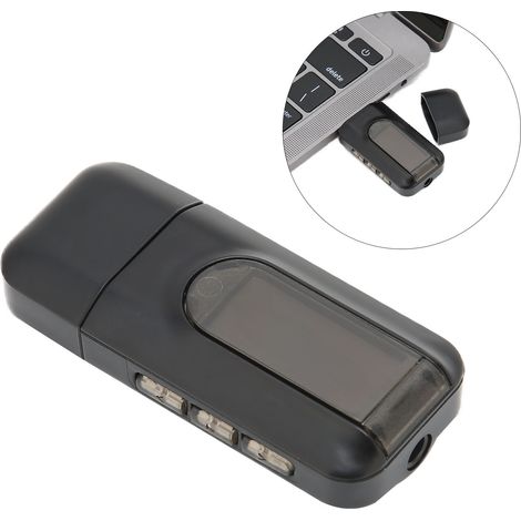 Adaptateur Bluetooth USB 2 en 1 Émetteur Récepteur sans Fil avec Écran LED pour Voiture et Système Audio Maison