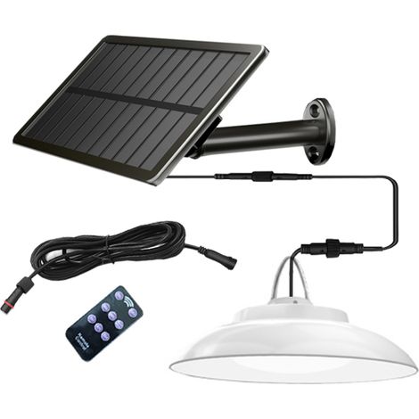 Lampada solare da 2,5 W, pannello solare da 8 W, LED a induzione, applique da esterno per casa, cortile, garage o giardino, 48 LED