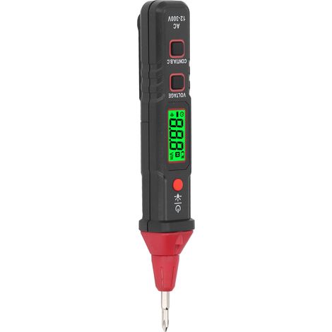Testeur de tension AC12-300V, détecteur de phase NCV, stylo détecteur de tension avec écran LCD, signal sonore et lumineux (1/5)