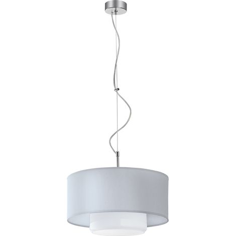 Lampada sospesa moderna Jupiter AVEO cromata vetro E27