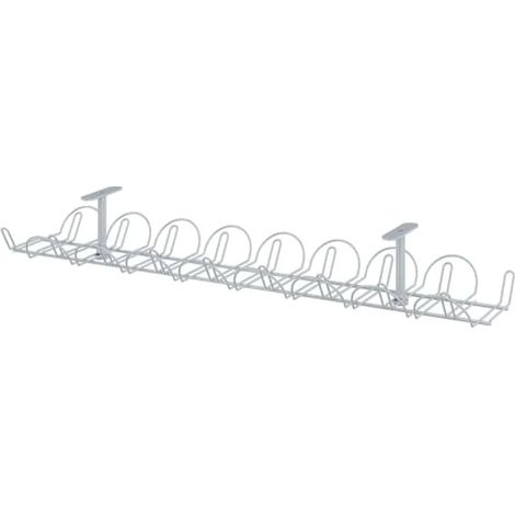 Organizzatore di cavi multifunzionale, da nascondere sotto la scrivania, portata massima 10 kg. (1/5)