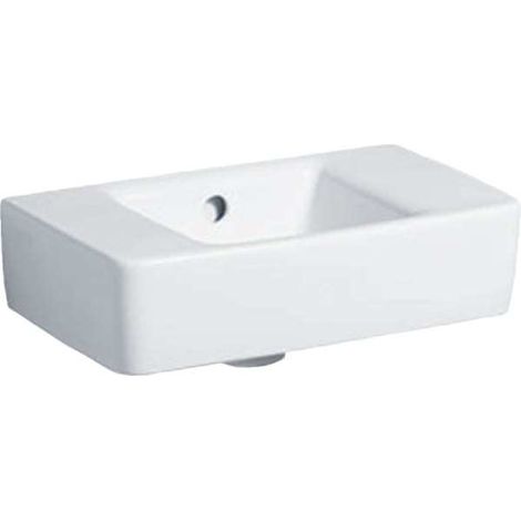 Geberit Renova Plan HWB, verk. Ausladung 400x250mm, o. Hl., m. Ül., weiß KeraTect (1/5)