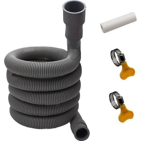 Flexible d'évacuation universel,Tuyau de vidange pour machine à laver,3M Flexible d'évacuation universel,rallonge de tuyau pour lave-vaisselle,Rallonge de Tuyau de Vidange pour Tuyau (1/5)