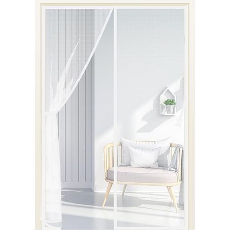 Moustiquaires magnétiques pour portes, rideaux de porte magnétiques, magique sur tout le cadre, jusqu'à 90 cm x 210 cm (1/5)