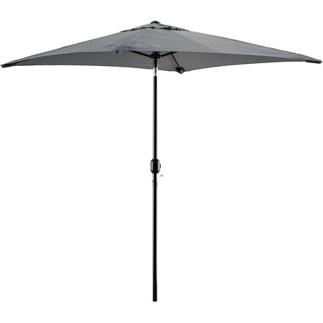 Tristar PA‑7901 – parasol droit – 200x200 cm – gris foncé – inclinable housse