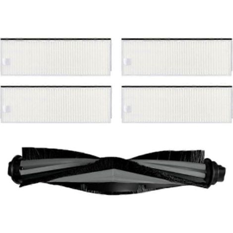 Kits de brosse principale à rouleau pour filtre HEPA pour Ecovacs Deebot Ozmo U2/DGN22 (1/5)