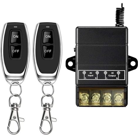 1 Commutateur RF 433Mhz, Tension AC 85V-265V, Courant 30A, Pour Pompe, Porte, Éclairage (1/5)