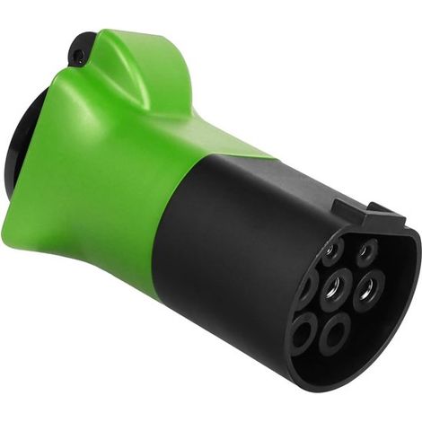 Adaptador V2L tipo 2-Schuko verde, resistente al agua y al polvo, 3,5 kW, 16 A (1/5)