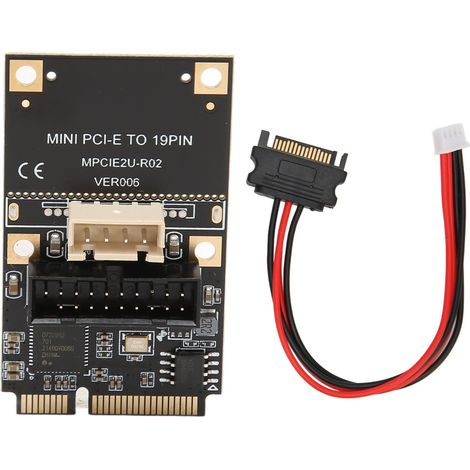 Mini-PCIe-zu-USB-3.2-Gen1-19-Pin-Erweiterungskarte, 5 Gbit/s, kompatibel mit Windows und Linux (1/5)
