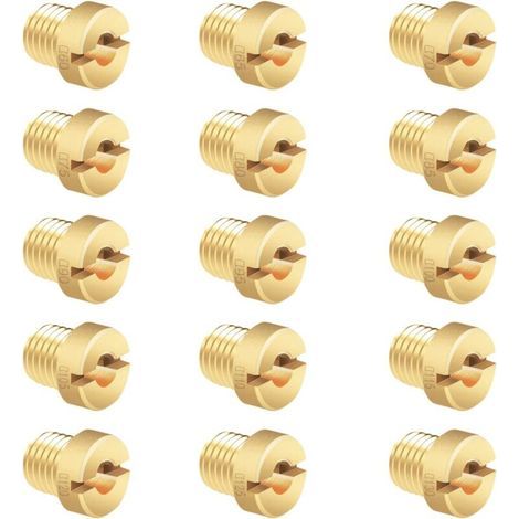 Kit de 15 surtidores principales para carburador M660: 130 surtidores principales de 12 y 17,5 mm para carburadores Dell'Orto PHBN-PHVA. (1/4)