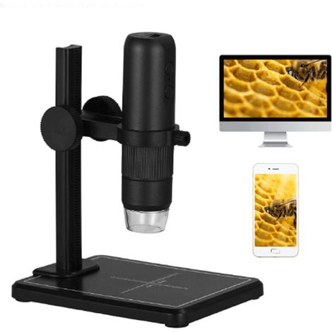 Microscope numérique portable Q-xw05, Wi-Fi, USB, résolution HD 1080p, grossissement 50-1000x.