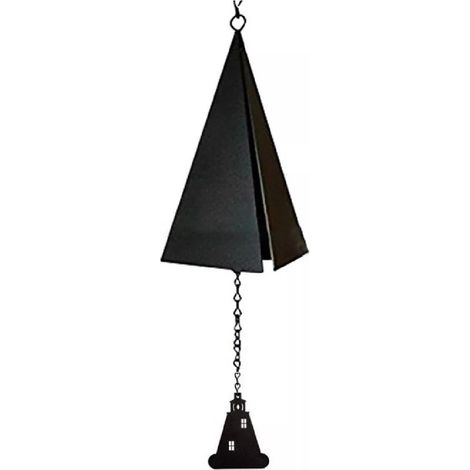 Carillons à Vent Triangle en Fer Forgé pour Jardin, Décoration Extérieure Festive et Commémorative (1/5)