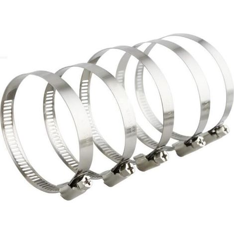Verstellbare Schlauchschellen aus Edelstahl 304, 10 Stück, Durchmesser 27–51 mm, für Wasser-, Gas-, Kfz-Schläuche und Wasserhähne