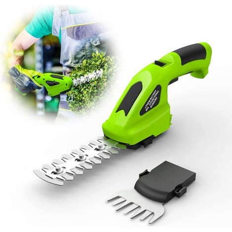GARRYFIZH Cisailles à Gazon Sans Fil 7.2V – Taille-Haie 2 en 1, Maniable pour Jardin et Pelouse (1/5)