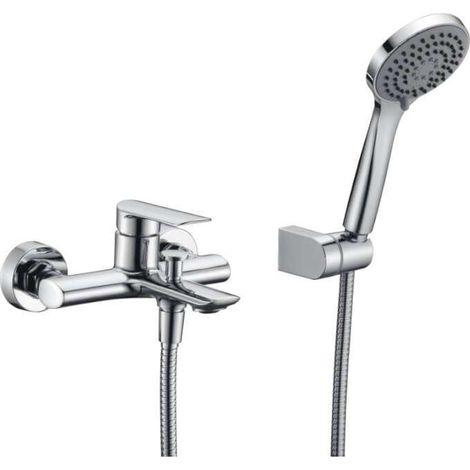 Mice - Rubinetto cucina con doccetta - lavello monocomando estraibile Serie Samoa Cromo/Argento - GCE017 (1/5)