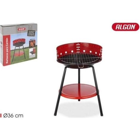 barbacoa redonda para carbon  con patas 36 cms diametro algon mejor precio