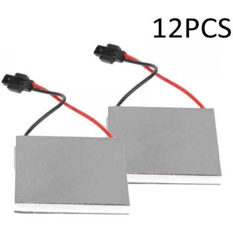 Packung mit 12 wärmebetriebenen Ofenlüftergeneratoren, Ersatzmotoren für Haushaltsöfen, Kaminventilatoren und Holzöfen, 40 x 40 mm (1/5)