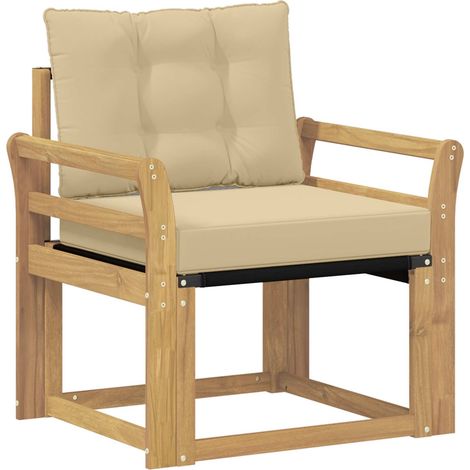 Maison Exclusive - Outdoor-Sofa Massives Akazienholz und Textilen