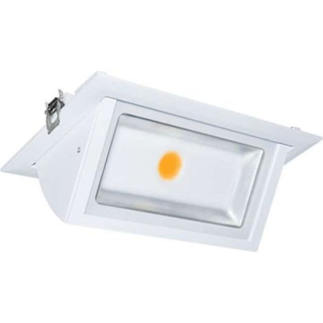 Spot rettangolare incassato inclinabile STELLA 235x145mm - 3000K Bianco caldo - 30W (1/5)