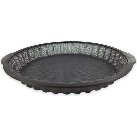 Zenker 685536 Stampo per torta in silicone fibra di vetro, stampo per torta, stampo per torta e quiche, stampo per pasticceria, silicone fibra di vetro, grigio, 25 cm (1/5)