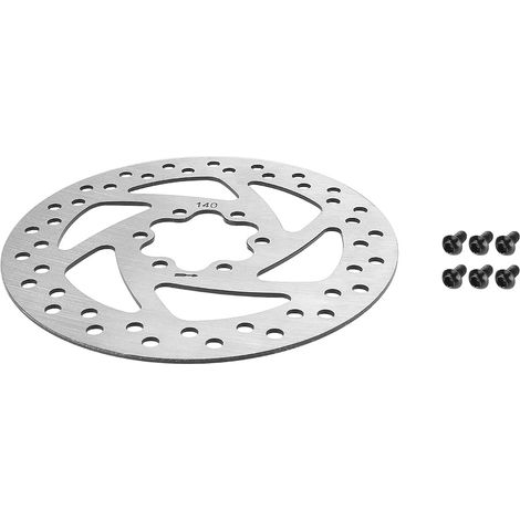 Disques de frein en acier inoxydable de 140 mm, adaptés aux trottinettes électriques, vélos, VTT, vélos électriques, vélos BMX, plaquettes de frein, pièces de frein et accessoires de frein. (1/5)