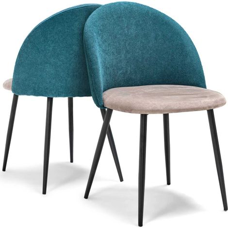 DUNDEE - Set aus 2 Designer-Samtst�hlen