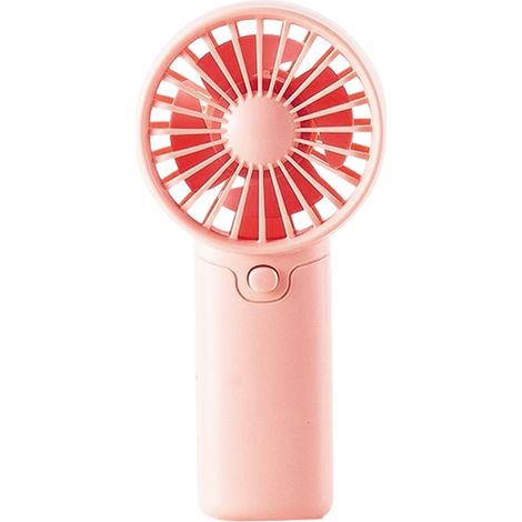 1 Ventilateur portable, 3 vitesses réglables, batterie 5200 mAh, fonction powerbank USB, pour bureau maison voyage (1/5)