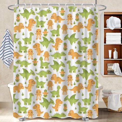 Rideau de douche imperméable en polyester 180x180 souple polyester pour salle de bain pour idée cadeau pour pendaison de crémaillère (1/5)