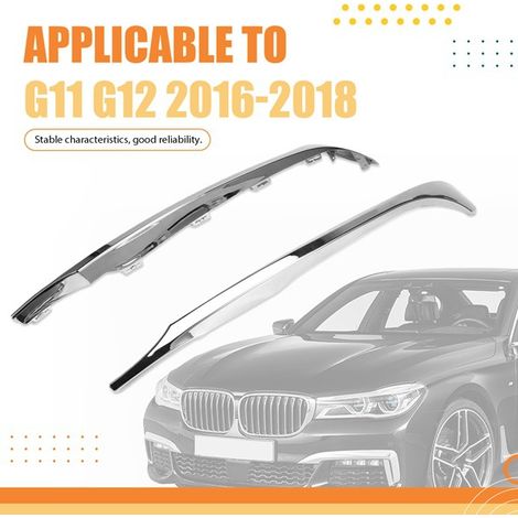 Ein Paar der Teilenummern 51117369893 und 51117369894 ist für die Nebelscheinwerferblenden der BMW G11 und G12 Modelle von 16-18 geeignet. (1/4)