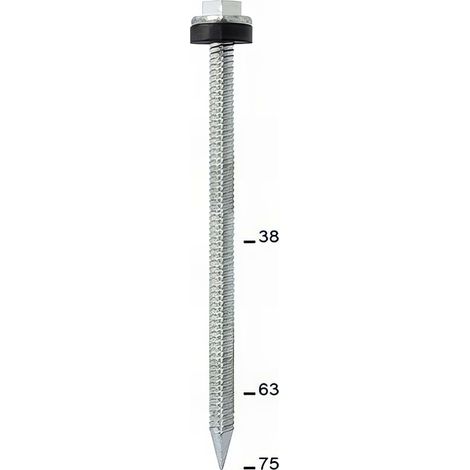 RoofLoc Scrail de 720 vis FaxCoatRL SCRAIL 38/42 x 63 mm - RF38063FS Alsafix