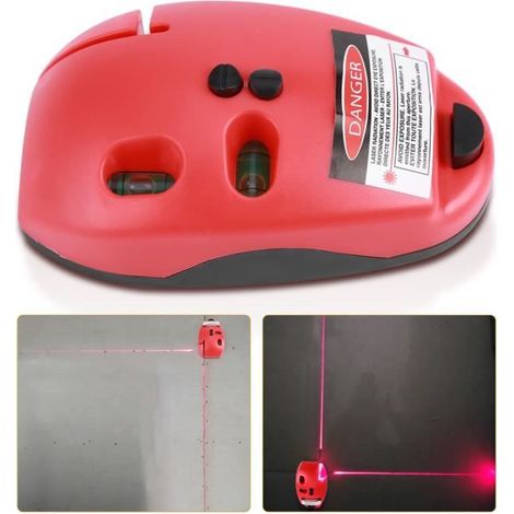 Niveau laser infrarouge 90 degrés outil de mesure(rouge)--Rose Vie (1/4)