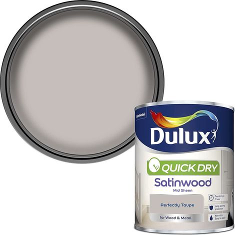 Dulux Quick Dry Satinwood - 750ml - Perfectly Taupe