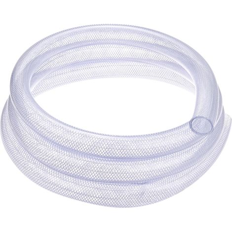 1" ID x 1 1/4" OD Tuyau En PVC, 10 Ft Tuyau Flexible En PVC Tressé Transparent Haute Pression pour Lignes D'eau, D'huile, D'air (1/5)