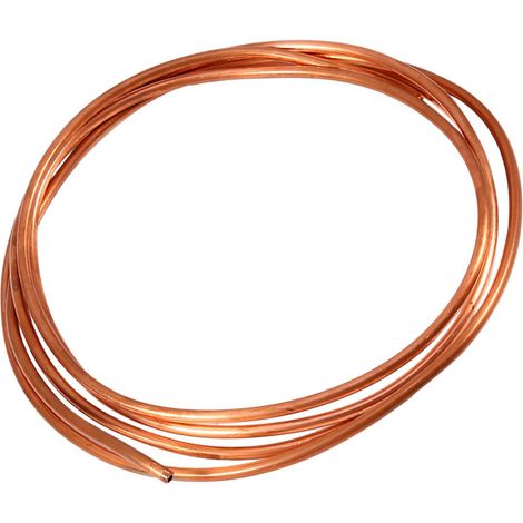 Tube en cuivre souple de 2 m de long, de section 4 x 0,5 mm et de diamètre intérieur de 3 mm. (1/5)
