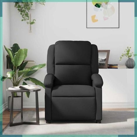 Fauteuil inclinable - 371789 - Cuir véritable - Noir - 1 place (1/5)