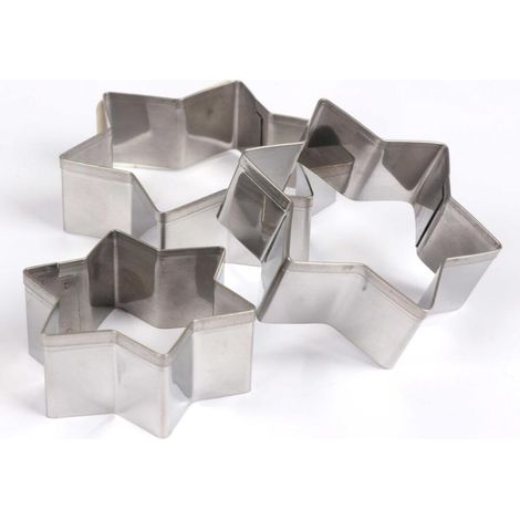 24x Terrassen Keksausstecher 3-tlg. Plätzchen Ausstechformen Advent XMAS backen (1/4)