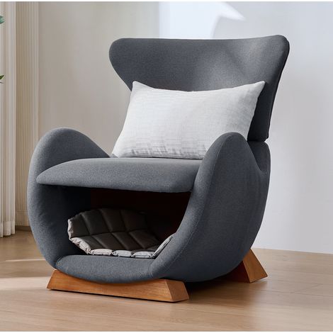 Designer-Loungesessel im Walhai-Look – haustierfreundlicher Loungesessel, bietet Katzen und kleinen Hunden einen Rückzugsort,anti-Katzen-Kratz-Stoff,Einzelsofa, Wohnzimmer-Fernsehsessel (1/5)