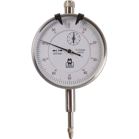 Moore & Wright MW400-06 58mm Dial Indicator with 0-10mm Measurement Range and 0.01mm Resolution