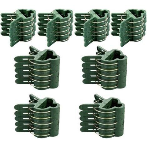 Jardin pour Tomates,40 PCS Pinces pour Plantes Plantes Grimpantes Support de Plantes Grimpantes Réutilisables pour Jardinage en Serre Végétaux Grimpants et Pinces à tiges d'orchidées (1/4)