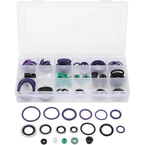 Kit de 122 joints toriques pour climatisation automobile Jiangling, assurant une étanchéité optimale. (1/5)