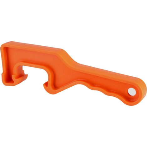 Ouvre-couvercle de pot de peinture en plastique jaune pour seau ou pot de peinture, idéal pour la maison, le bureau ou le garage. (1/5)